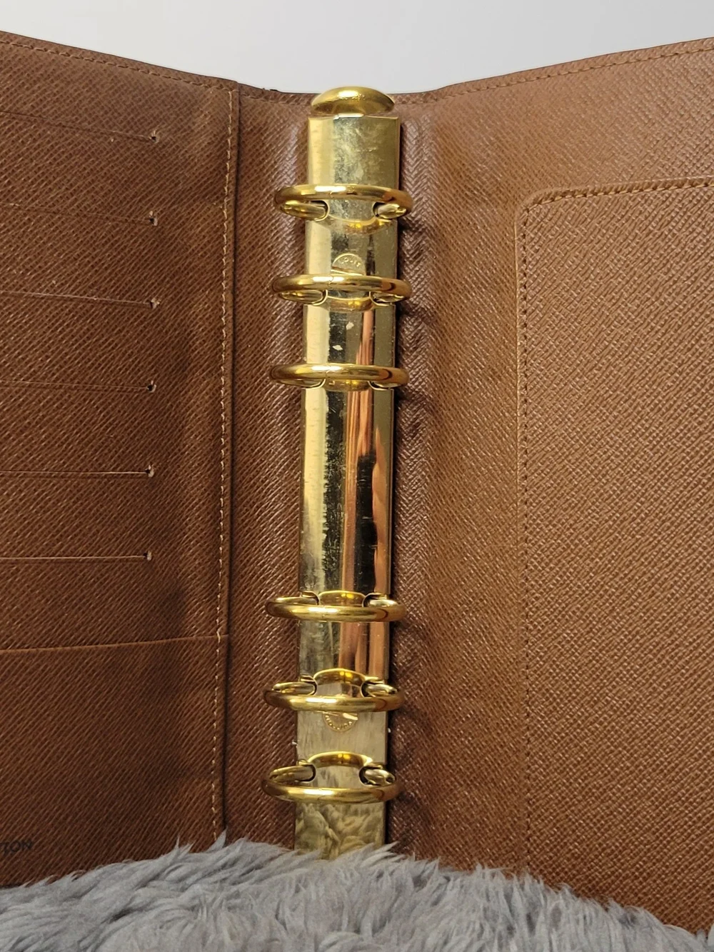 Louis Vuitton Brown Monogram Canvas Agenda Cover MM Size